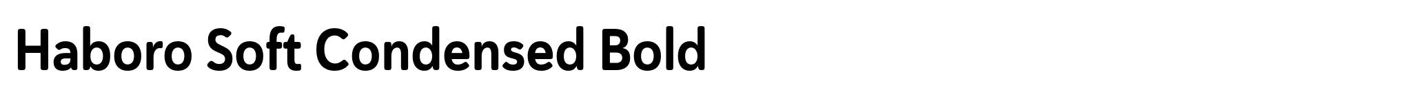 Haboro Soft Condensed Bold image